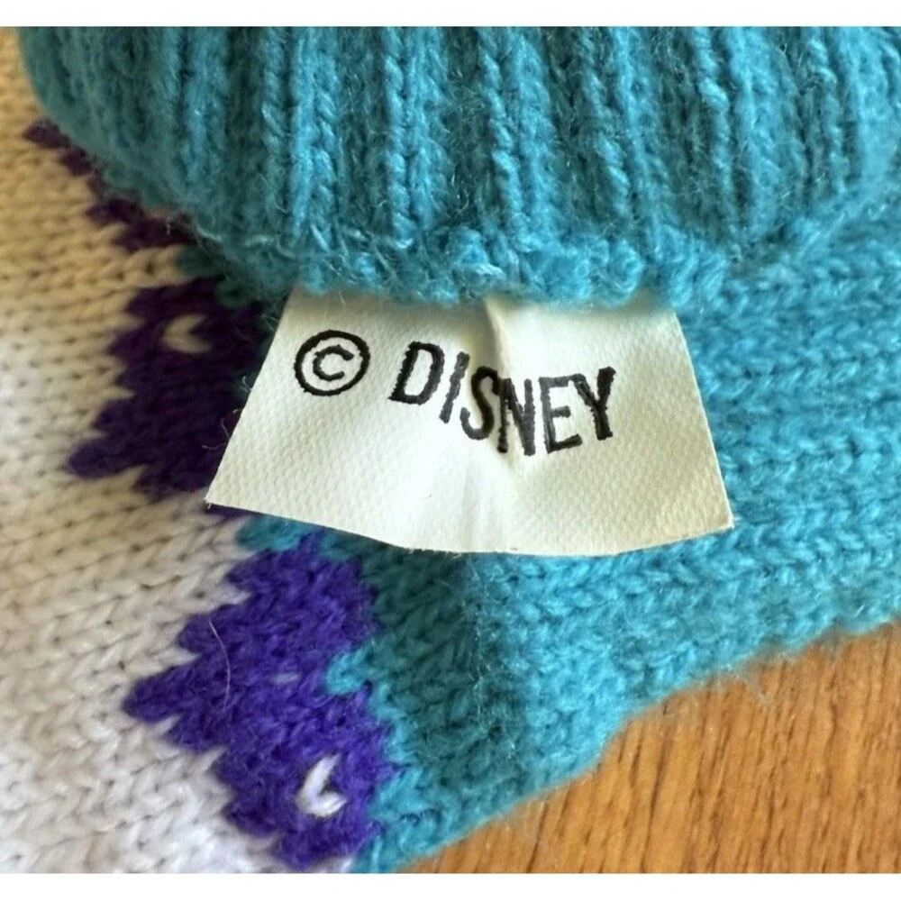 Vintage 90s Disney Beauty And The Beast Belle Mittens Aqvila‎ Retro Aqua Purple